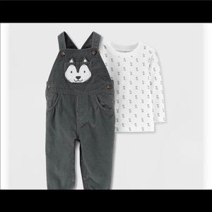 NWOT ✨Host Pick✨ Carter’s 9m 2 Piece Overall Set